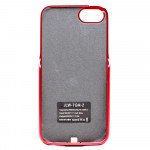 Wholesale iPhone 8 Plus / 7 Plus / 6s Plus / 6 Plus Dual Portable Power Charging Cover 7200 mAh (Red)